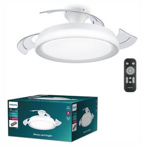 Tynl zatahovací ventilátor a svítidlo 32W+35W WH OFF
