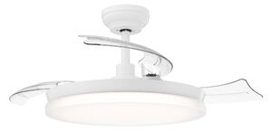 Tynl zatahovací ventilátor a svítidlo 32W+35W WH OFF