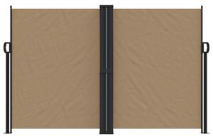 Zatahovací boční markýza taupe 160 x 600 cm