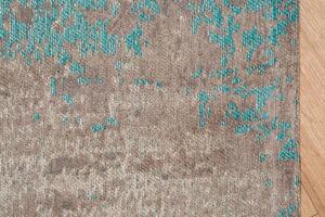 Designový koberec Rowan 240x160 šedobéžový modrý