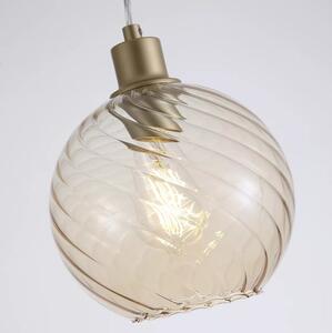 Searchlight 44520CP Závěsné svítidlo RADIANCE CHAMPAGNE optické sklo