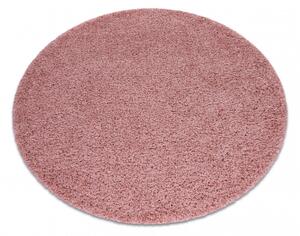 Dywany Luszczow Dětský kusový koberec SOFFI kulatý, shaggy 5 cm růžový Rozměr koberce: 80 cm KRUH