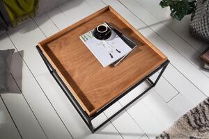Designový konferenční stolek s tácem Factor 60 cm dub