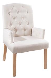 Designová židle s područkami Queen béžová