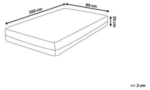 Pěnová matrace 200 x 80 cm Gaston (bílá) (T3). 1079089