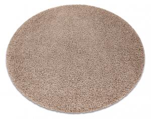 Dywany Luszczow Dětský kusový koberec SOFFI kulatý, shaggy 5 cm béžový Rozměr koberce: 80 cm KRUH