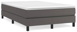 Box spring postel s matrací šedá 120x190 cm umělá kůže 3269675