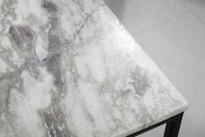 Designový konferenční stolek Factor 50 cm mramor bílý