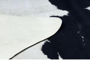 Dywany Luszczow Umělá hovězí kůže, G5069-1 bílá černá kůže Rozměr koberce: 180 x 220 cm