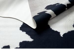 Dywany Luszczow Umělá hovězí kůže, G5069-1 bílá černá kůže Rozměr koberce: 180 x 220 cm