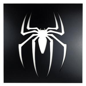 Dřevěná dekorace Symbol Spidermana černá (30 x 30 cm) - Kvalitní samolepky.cz