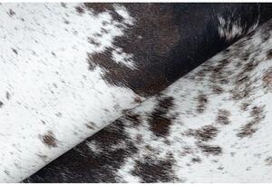 Dywany Luszczow Koberec umělá hovězí kůže G5074-1, bílá hnědá, kůže Rozměr koberce: 100 x 150 cm