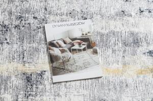 Dywany Luszczow Kusový koberec ANDRE pratelný 1065 vzor rámu vintage protiskluz, šedá / zlato Rozměr koberce: 80 x 150 cm