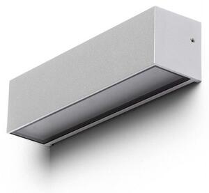 UKOČENÁ VÝROBA CAMARGUE nástěnná stříbrnošedá satinované sklo 230V LED 6W IP65 3000K - RED - DESIGN RENDL