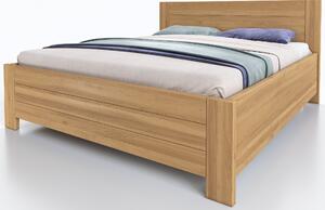 Vlastní výroba Buková postel Ivana s úložným prostorem