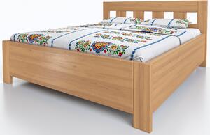 Vlastní výroba Buková postel Erika s úložným prostorem
