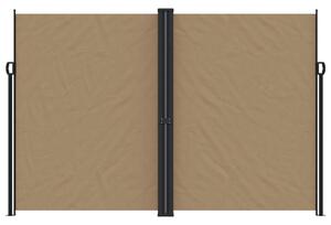 Zatahovací boční markýza taupe 220 x 600 cm