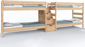 Vlastní výroba Buková patrová postel Junior 9