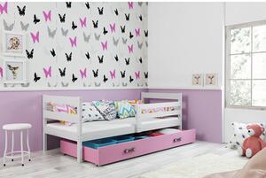 Dětská postel ERYK 190x80 cm Ružové Bílá