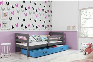 Dětská postel ERYK 200x90 cm Modrá Borovice