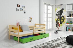 Dětská postel ERYK 200x90 cm Zelená Borovice