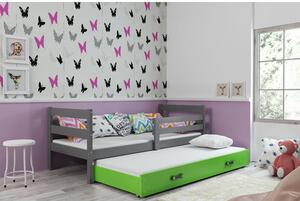 Dětská postel s výsuvnou postelí ERYK 190x80 cm Ružové Borovice