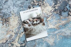 Dywany Luszczow Kusový koberec ANDRE pratelný Mramor 2248 protiskluz, modrý Rozměr koberce: 80 x 150 cm