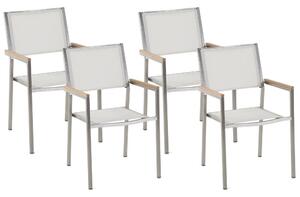 Set 4 ks zahradních židlí Giggles (bílá). 1079145