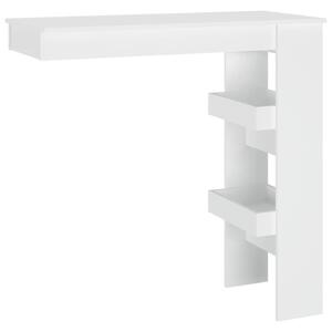 Nástěnný barový stolek bílý 102x45x103,5 cm kompozitní dřevo
