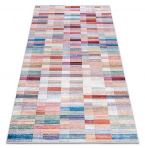Dywany Luszczow Kusový koberec ANDRE pratelný 2295 Pruhy protiskluz, růžový / modrý Rozměr koberce: 80 x 150 cm