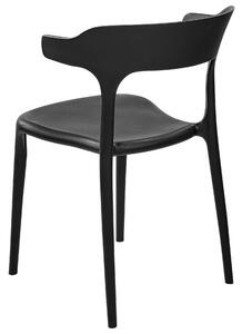 Set 8 ks jídelních židlí Gerry (černá). 1079160