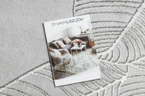 Dywany Luszczow Kusový koberec LIRA E1482 Listy, šedá Rozměr koberce: 140 x 190 cm