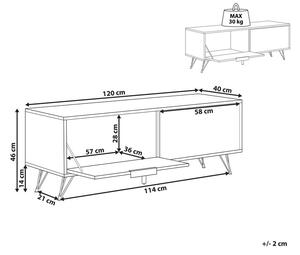 TV stolek/skříňka Heath (šedá). 1079186