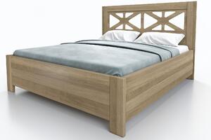 Vlastní výroba Dubová postel Orion s úložným prostorem