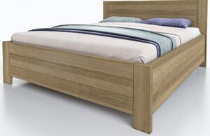 Vlastní výroba Dubová postel Ivana s úložným prostorem