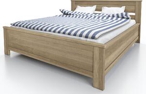 Vlastní výroba Dubová postel Laura s úložným prostorem