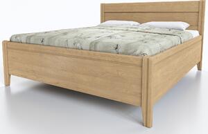Vlastní výroba Jasanová postel Daša s úložným prostorem
