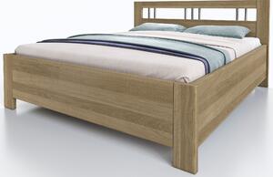 Vlastní výroba Dubová postel Perla s úložným prostorem