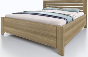 Vlastní výroba Dubová postel Vanda s úložným prostorem