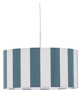 Modré pruhované stínidlo Kave Home Ciral 40 cm