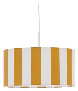 Žluté pruhované stínidlo Kave Home Ciral 40 cm