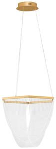 -25 % Dny MOMENTI– Zlaté kovové závěsné LED světlo Nova Luce Valentin 52 cm