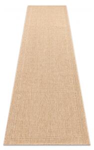 Dywany Luszczow Kusový koberec, běhoun TIMO 5979 SISAL venkovní rám tmavě béžová Rozměr koberce: 80 x 250 cm