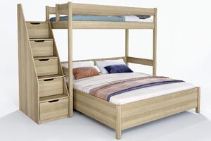 Vlastní výroba Dubová patrová postel Junior 15