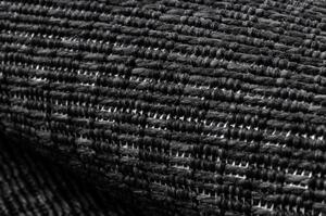 Dywany Luszczow Kusový koberec kulatý TIMO 0000 SISAL venkovní černý Rozměr koberce: 150 cm KRUH