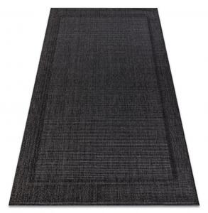 Dywany Luszczow Kusový koberec TIMO 5979 SISAL venkovní rám černý Rozměr koberce: 80 x 150 cm