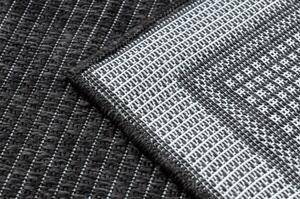 Dywany Luszczow Kusový koberec, běhoun TIMO 5979 SISAL venkovní rám černý Rozměr koberce: 60 x 200 cm