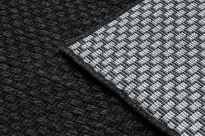 Dywany Luszczow Kusový koberec TIMO 6272 SISAL venkovní černý Rozměr koberce: 60 x 250 cm