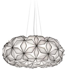 Závěsná svítidlo Slamp, C'EST LA VIE, stmívatelné, Černá, Obývací pokoj, Plast, Design
