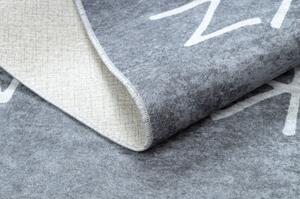 Dywany Luszczow Dětský kusový koberec JUNIOR 52106.801 pratelný Abeceda pro děti protiskluz, šedá Rozměr koberce: 80 x 150 cm